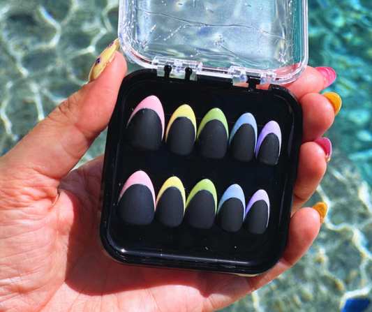 Rainbow Press On Nails